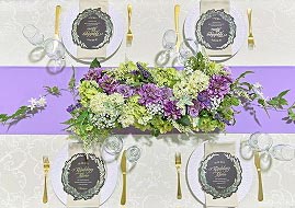 フローラ柄シャンパン