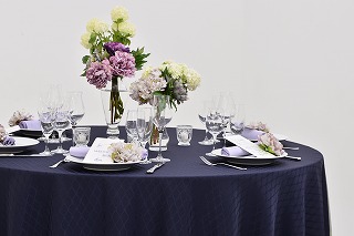 Ⅹ柄プラムネイビー