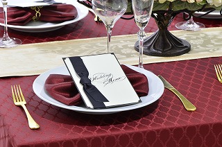 リボン折りナフキン