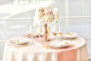 フローラ柄シャンパン